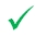 Checkmark - green