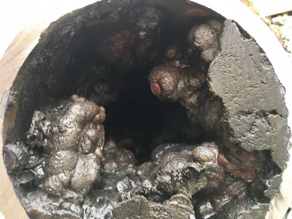 Sherbrooke Pipe before cleaning